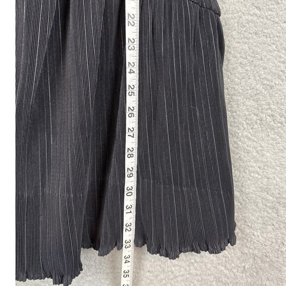 Ciebon Maja halter Dress Plisse' Pleats Deep V Neck Black SZ S NWOT Designer - Picture 7 of 10